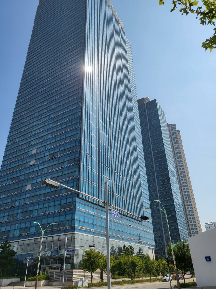 인천 송도 센트로이드타워 — 라임 코리아 본사가 있는 건물